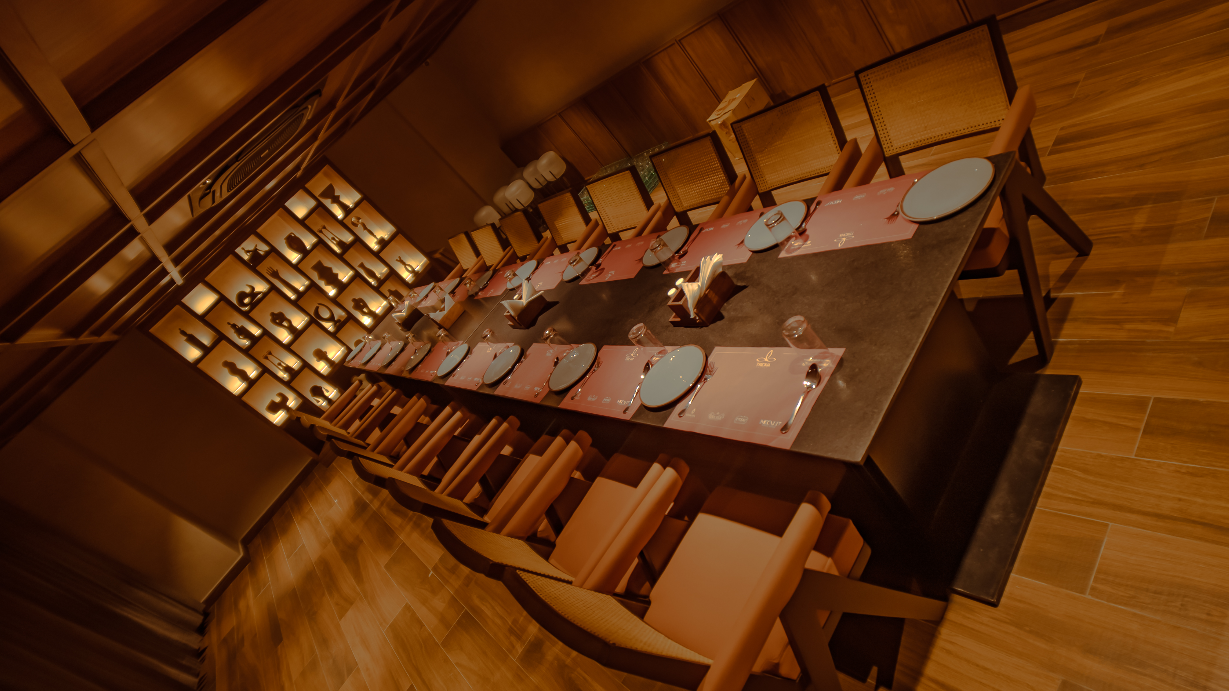 Tridha Hotels Restaurant Dining Area