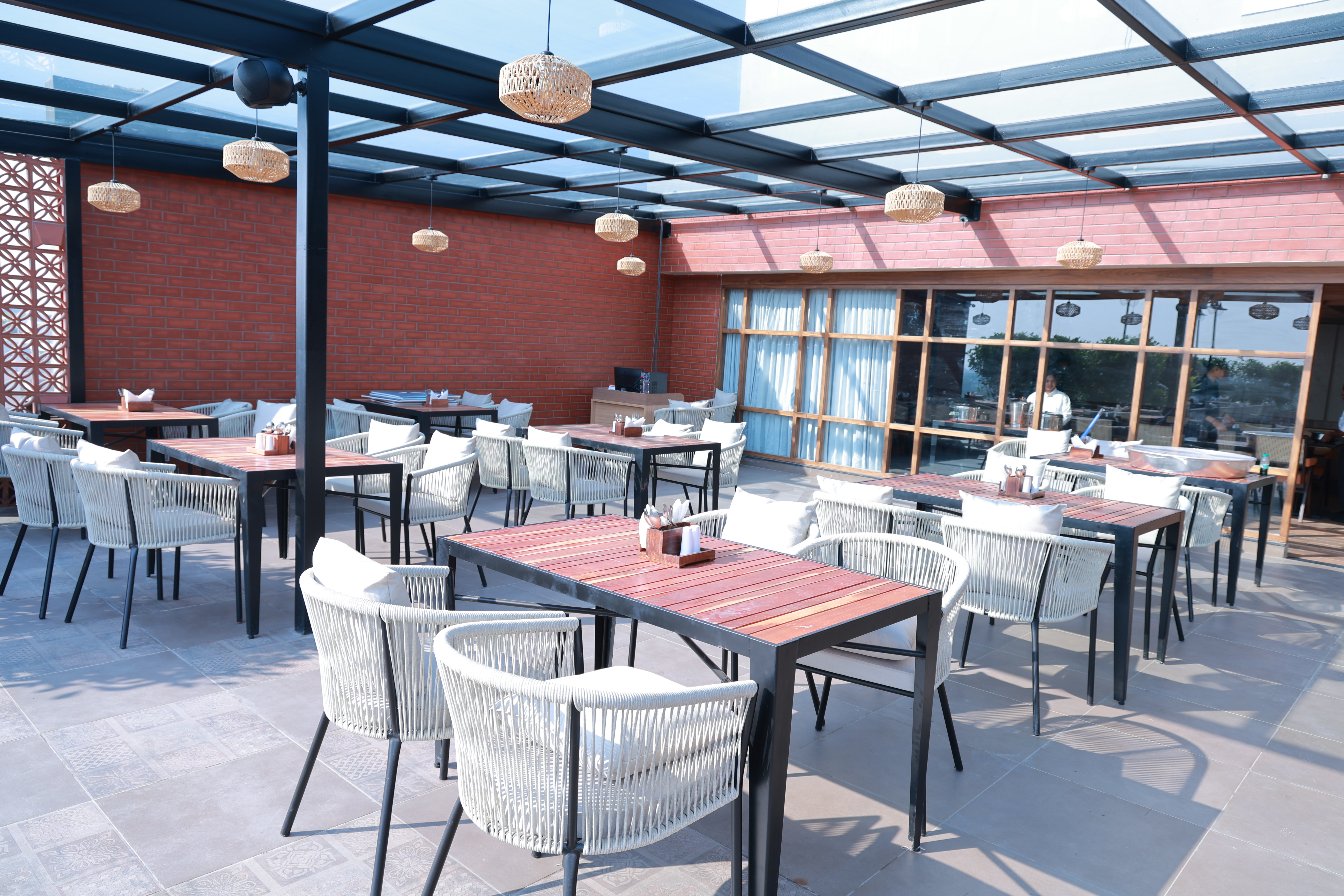 Luxury Hotel Room Interior at Tridha Hotels Karimnagar